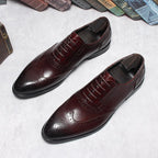 Men's Wingtip Brogue Oxfords: Fashion Matrimonial Wedding Dress Shoesyes