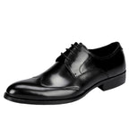 Men's Wingtip Derby Shoes: Burnished Leather Formal Dress Shoes