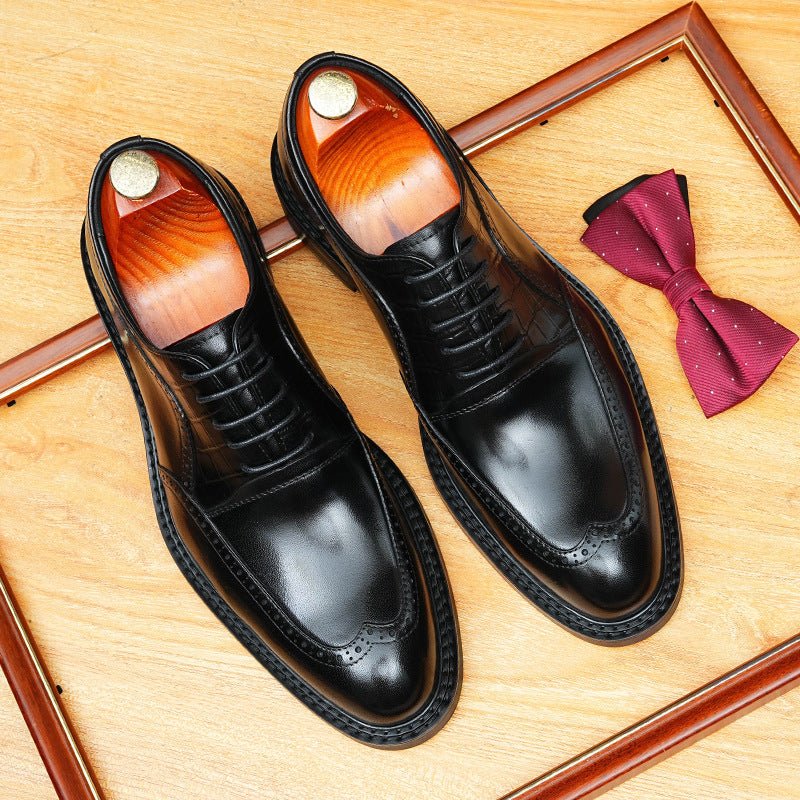 Men's Wingtip Oxford Dress Shoes | Classic Business Formal Footwearyes