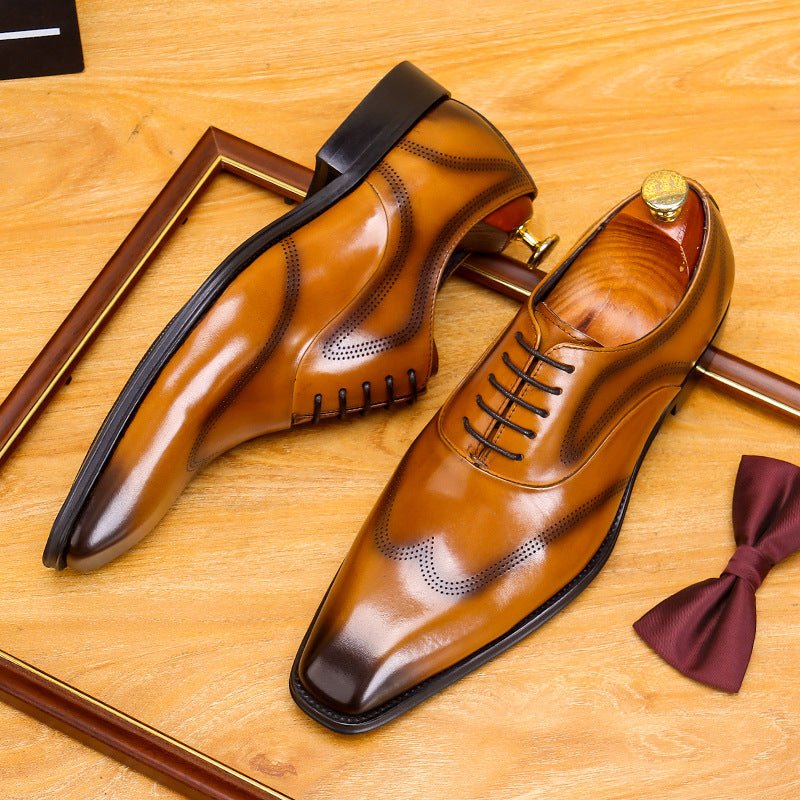 Men's Wingtip Square Toe Oxford | Italian Artisan Dress Shoesyes