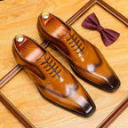 Men's Wingtip Square Toe Oxford | Italian Artisan Dress Shoesyes