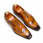 Men's Wingtip Square Toe Oxford | Italian Artisan Dress Shoesyes
