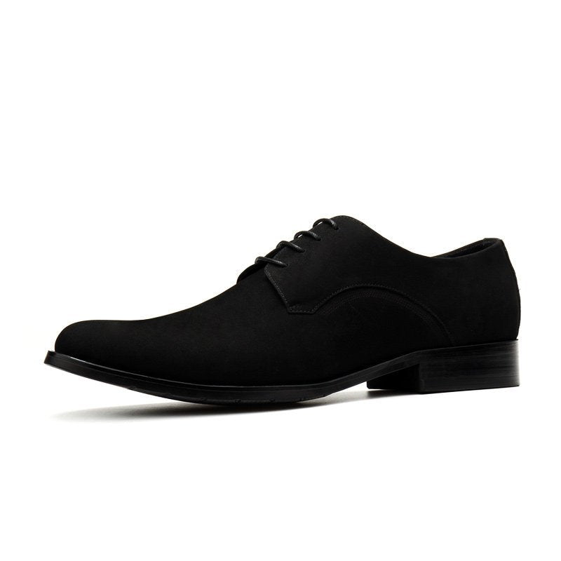 Minimalist Men's Suede Derby: Premium Formal Business Dress Shoesyes