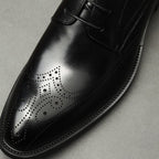 Modern Men's Derby Shoes: Stylish Groomsmen Wedding Formal Shoesyes
