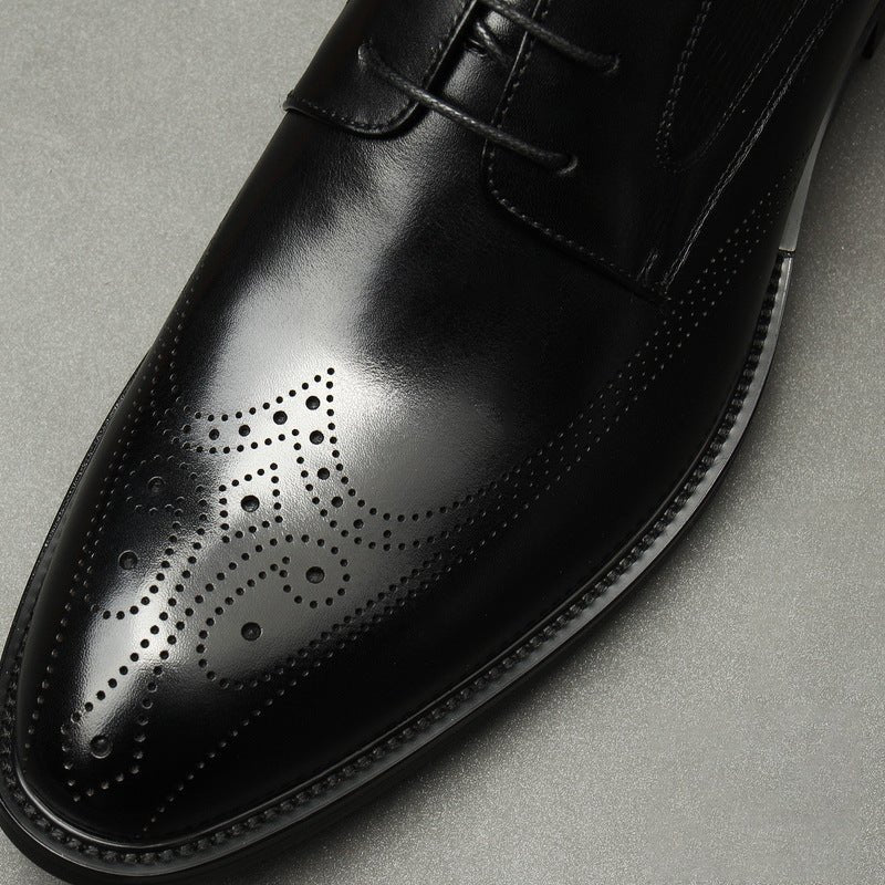 Modern Men's Derby Shoes: Stylish Groomsmen Wedding Formal Shoesyes
