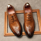 Modern Men's Derby Shoes: Stylish Groomsmen Wedding Formal Shoesyes