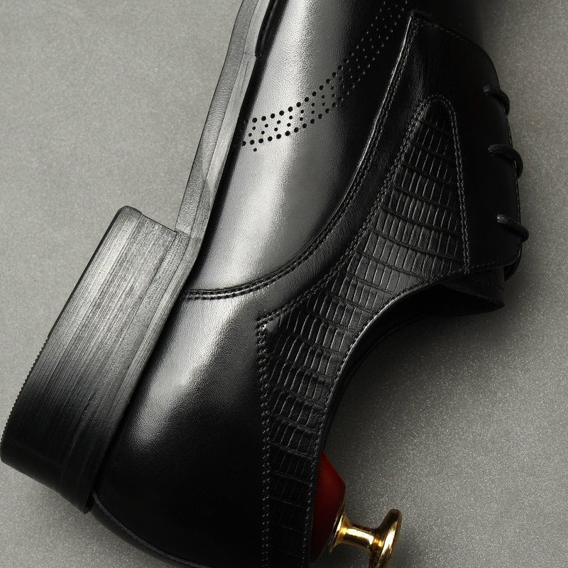 Modern Men's Derby Shoes: Stylish Groomsmen Wedding Formal Shoesyes