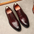 Modern Men's Derby Shoes: Stylish Groomsmen Wedding Formal Shoesyes