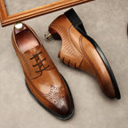 Modern Men's Derby Shoes: Stylish Groomsmen Wedding Formal Shoesyes