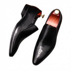 Modern Men's Pointed Toe Dress Shoes: Stylish Wedding Formal Loafersyes