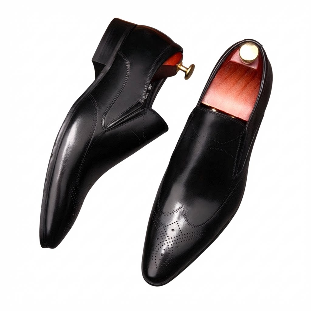 Modern Men's Pointed Toe Dress Shoes: Stylish Wedding Formal Loafersyes