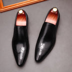 Modern Men's Pointed Toe Dress Shoes: Stylish Wedding Formal Loafersyes