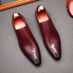 Modern Men's Pointed Toe Dress Shoes: Stylish Wedding Formal Loafersyes