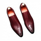 Modern Men's Pointed Toe Dress Shoes: Stylish Wedding Formal Loafersyes