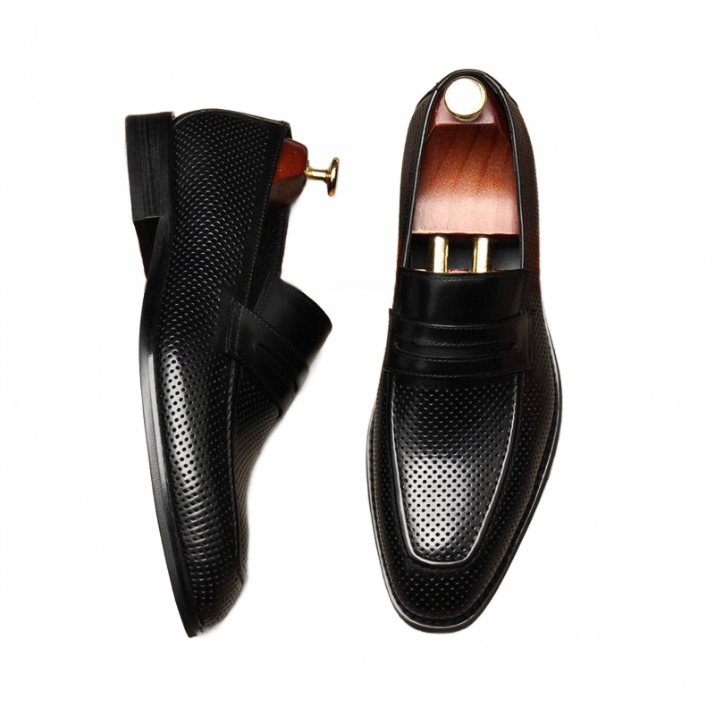 formal Engraved men's slip on dress loafers shoes Business Casual