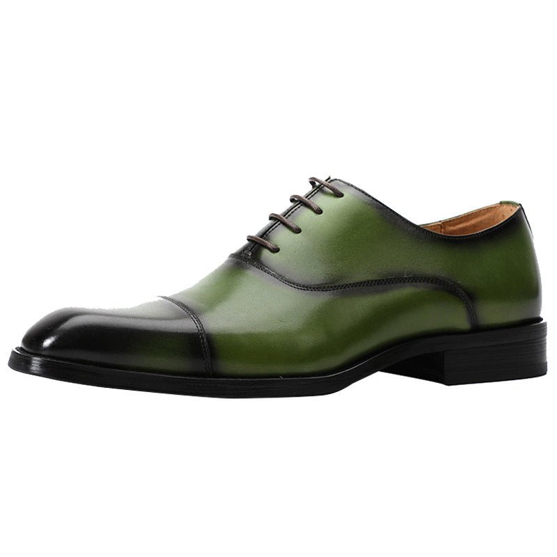 Patina Cap - Toe Oxford Shoes Elegant Groom Wedding Dress Shoes Menyes