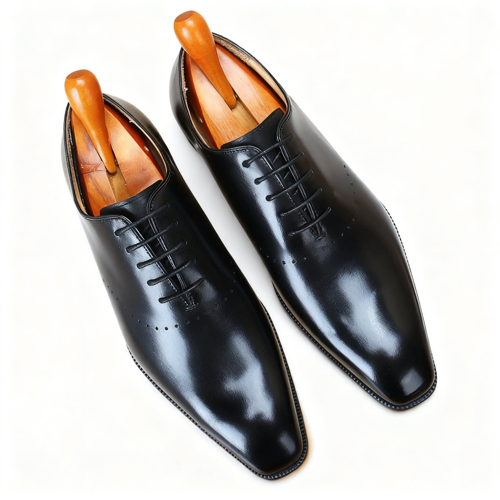 Patina Leather Oxford Shoes Modern Groom Wedding Men's Dress Shoesyes