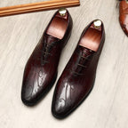 Pointed Calligraphy Oxford Shoes Luxury Italian Dress Shoes Menyes