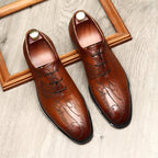 Pointed Calligraphy Oxford Shoes Luxury Italian Dress Shoes Menyes