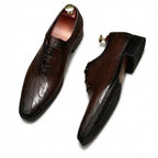 Pointed Calligraphy Oxford Shoes Luxury Italian Dress Shoes Menyes