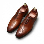 Pointed Calligraphy Oxford Shoes Luxury Italian Dress Shoes Menyes