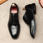 Pointed Cap - Toe Oxford Shoes Modern Groom Wedding Dress Shoes Menyes