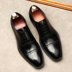 Pointed Cap - Toe Oxford Shoes Modern Groom Wedding Dress Shoes Menyes