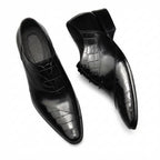 Pointed Croc Oxford Shoes Unique Groom Wedding Dress Shoes Menyes