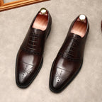 Pointed Toe Oxford Shoes Luxury Italian Groom Wedding Dress Shoes Menyes