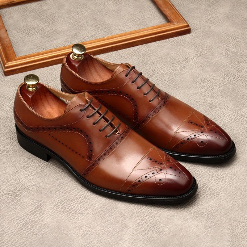 Pointed Toe Oxford Shoes Luxury Italian Groom Wedding Dress Shoes Menyes