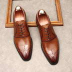 Pointed Toe Oxford Shoes Luxury Italian Groom Wedding Dress Shoes Menyes
