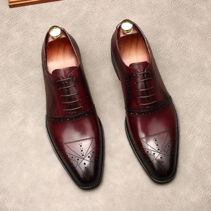 Pointed Toe Oxford Shoes Luxury Italian Groom Wedding Dress Shoes Menyes