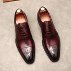 Pointed Toe Oxford Shoes Luxury Italian Groom Wedding Dress Shoes Menyes