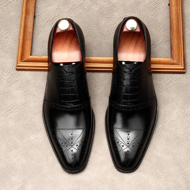 Pointed Toe Oxford Shoes Luxury Italian Groom Wedding Dress Shoes Menyes