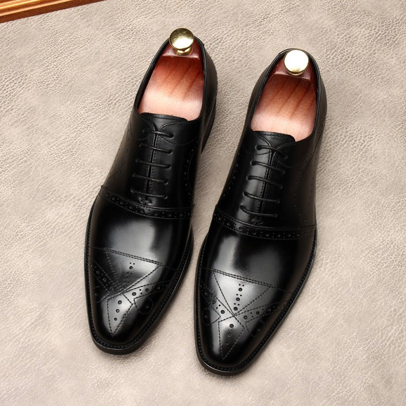 Pointed Toe Oxford Shoes Luxury Italian Groom Wedding Dress Shoes Menyes