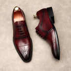 Pointed Toe Oxford Shoes Luxury Italian Groom Wedding Dress Shoes Menyes