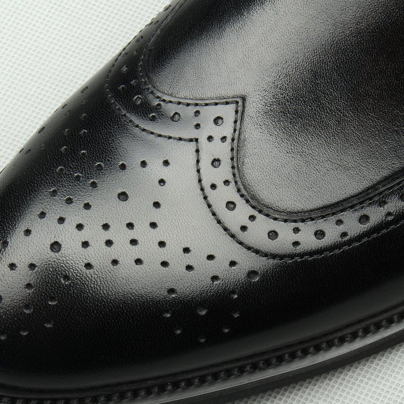 Pointed Wingtip Brogue Oxfords: Fashion Ceremony Men's Dress Shoesyes