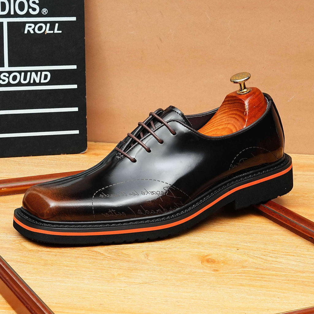 Polished Oxford Shoes Contrast Edge Modern Wedding Dress Shoes Menyes
