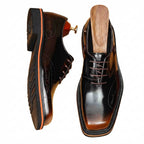 Polished Oxford Shoes Contrast Edge Modern Wedding Dress Shoes Menyes