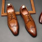 Premium Handcrafted Brogue Shoes: Elegant Party Formal Dress Shoesyes