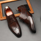 Premium Handcrafted Brogue Shoes: Elegant Party Formal Dress Shoesyes