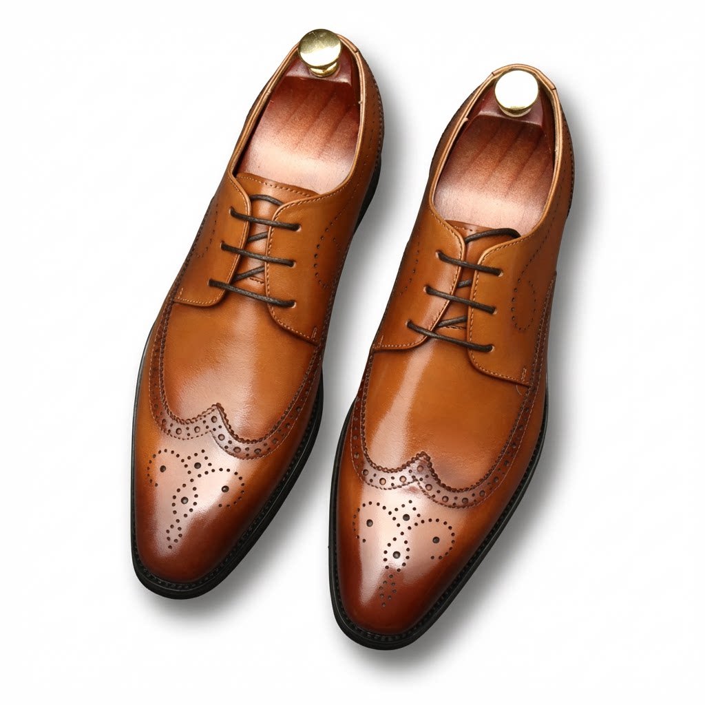 Premium Handcrafted Brogue Shoes: Elegant Party Formal Dress Shoesyes