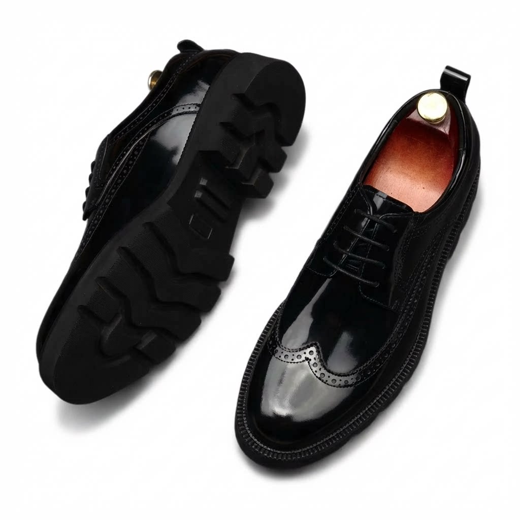 Premium Vintage Derby Shoes: Elegant Party Formal Dress Shoesyes