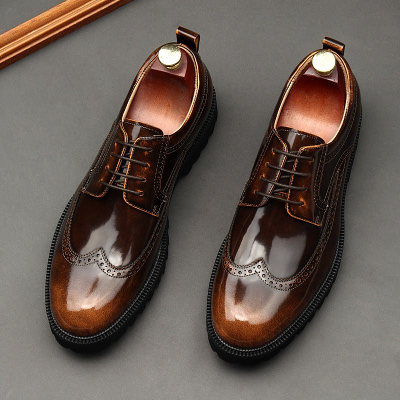 Premium Vintage Derby Shoes: Elegant Party Formal Dress Shoesyes