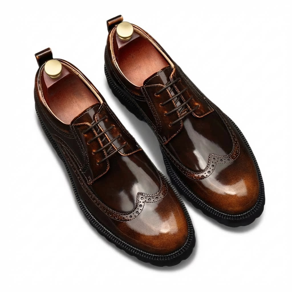 Premium Vintage Derby Shoes: Elegant Party Formal Dress Shoesyes