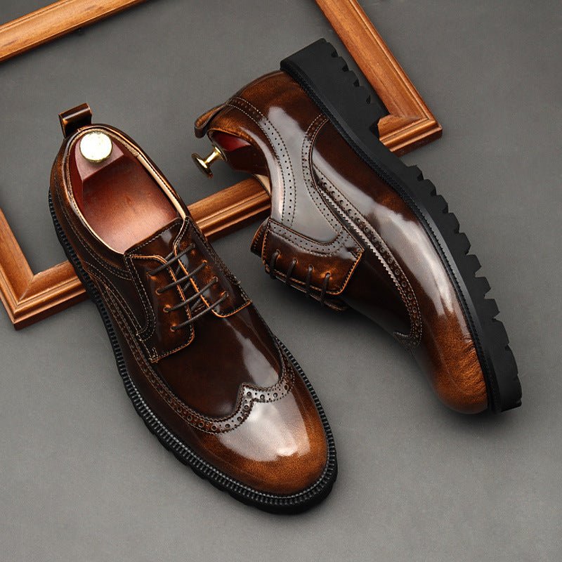Premium Vintage Derby Shoes: Elegant Party Formal Dress Shoesyes