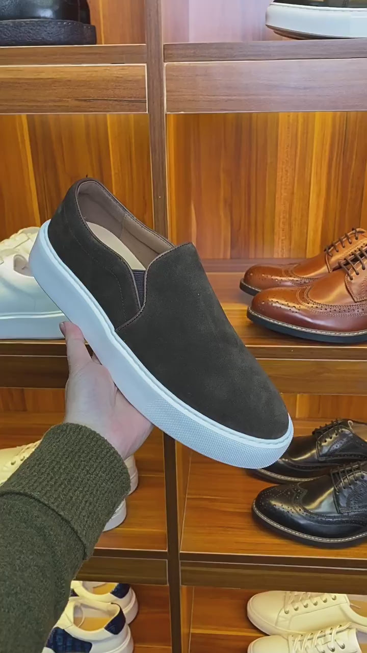 Men's Premium Suede Slip-On Loafer Sneakers