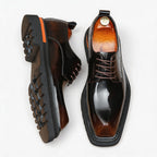 Mens Fashion Derby Shoes: Square Toe Dress Shoes for Party & Club25887