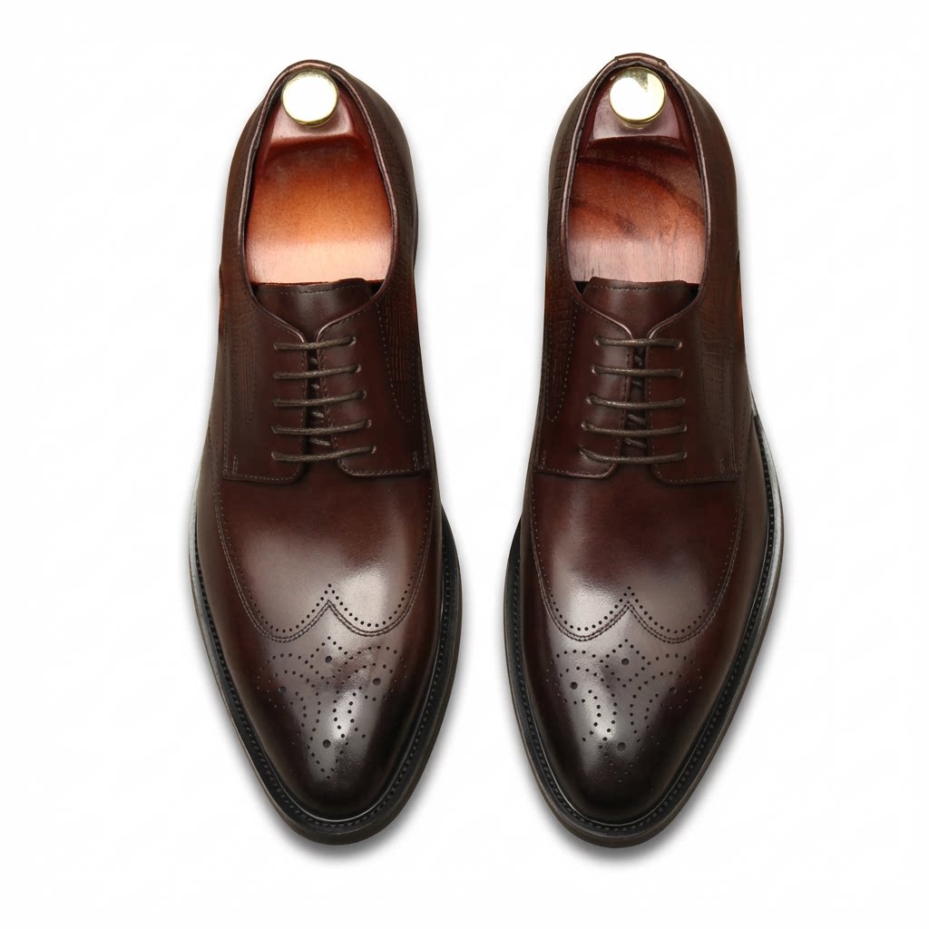 Ribbed Texture Men's Derby: Stylish Banquet Formal Dress Shoesyes