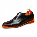 Script Oxford Shoes Contrast Sole Evening Party Dress Shoes Menyes